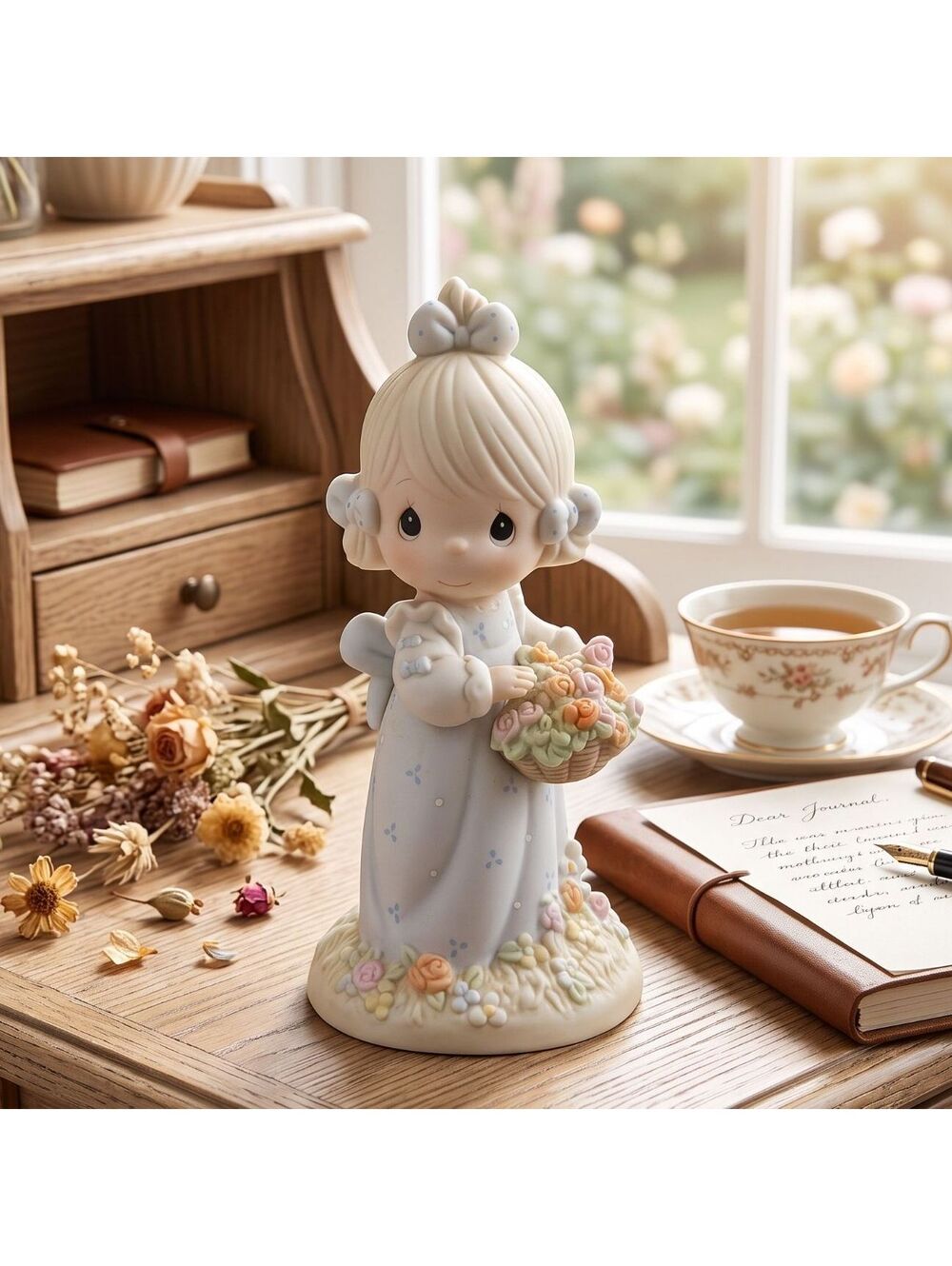 Vtg. Precious Moments 524387 Take Time to Smell the Flowers 1995 Limited Edition